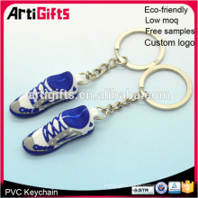 Customized cheap metal mini soccer shoes keychain